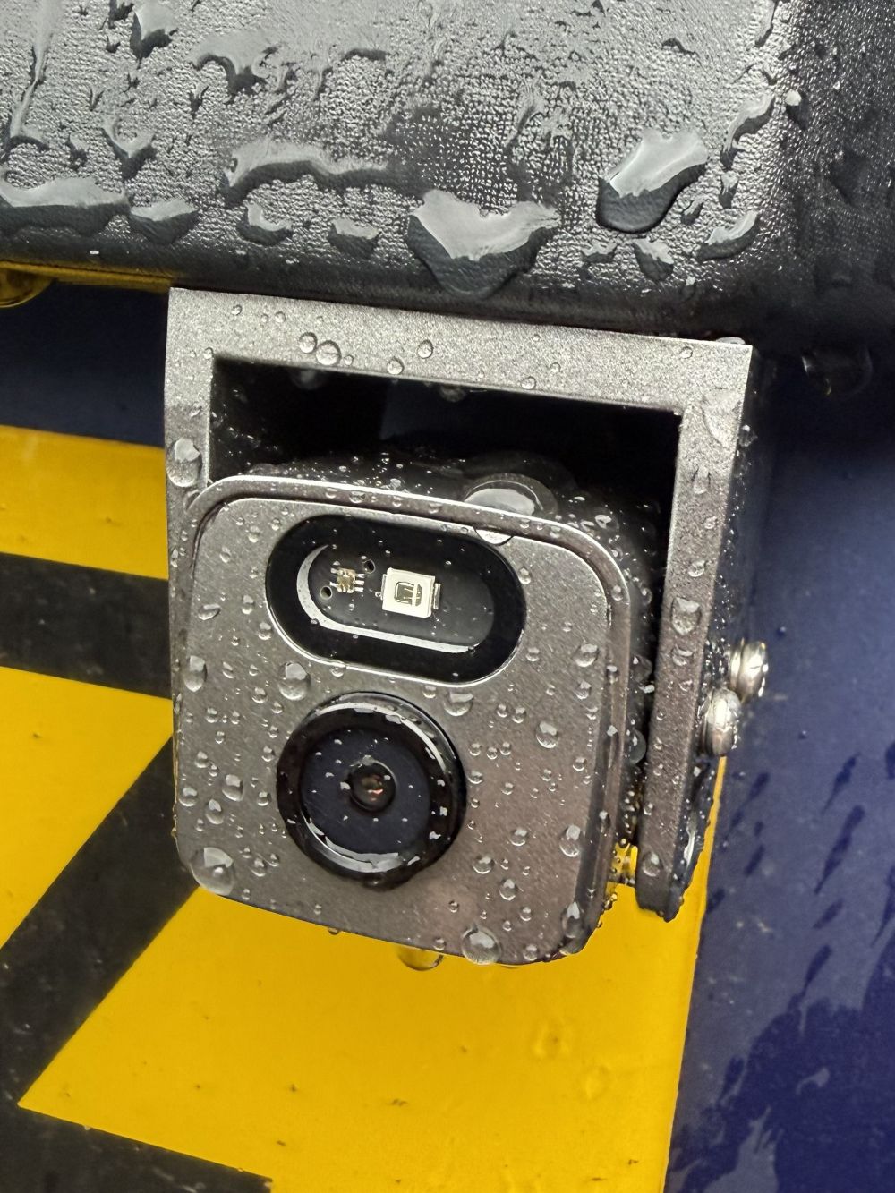 External rear dash cam camera installed on a commercial vehicle
